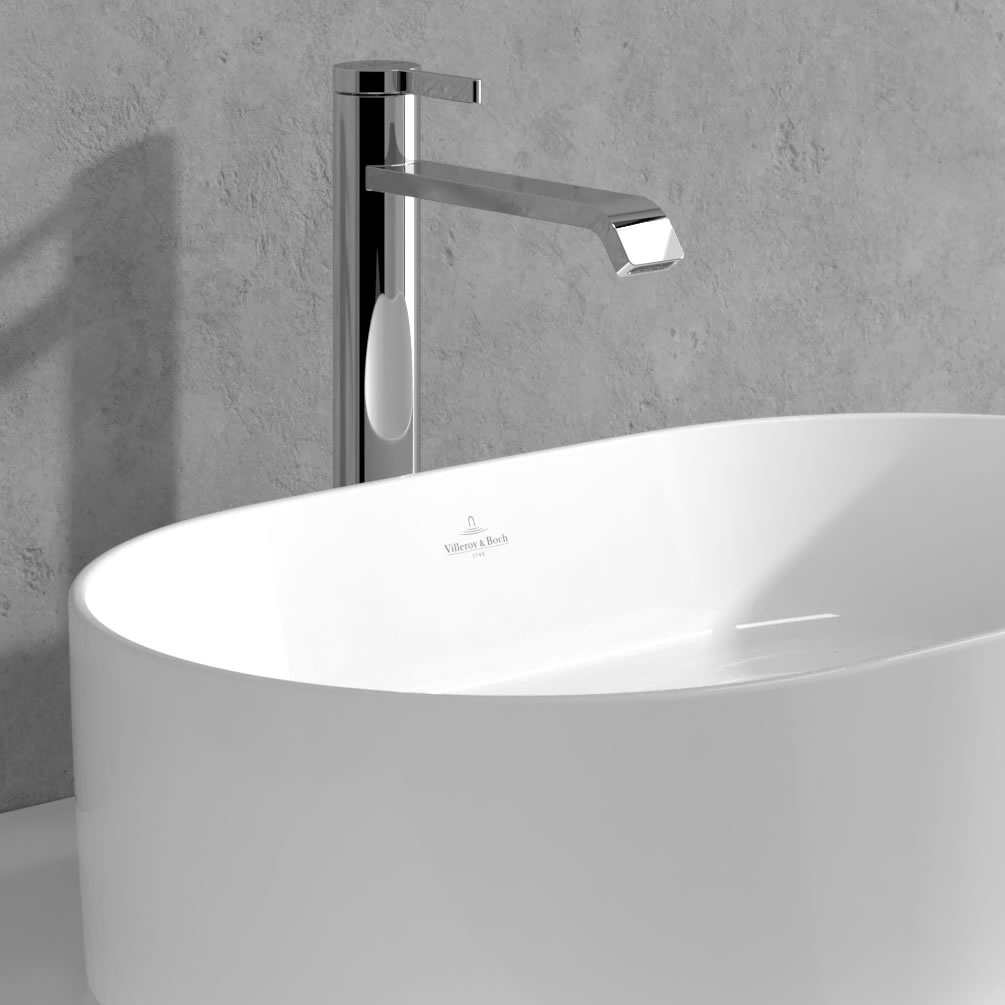 Lifestyle image of Villeroy & Boch Dawn Chrome Tall Basin Tap